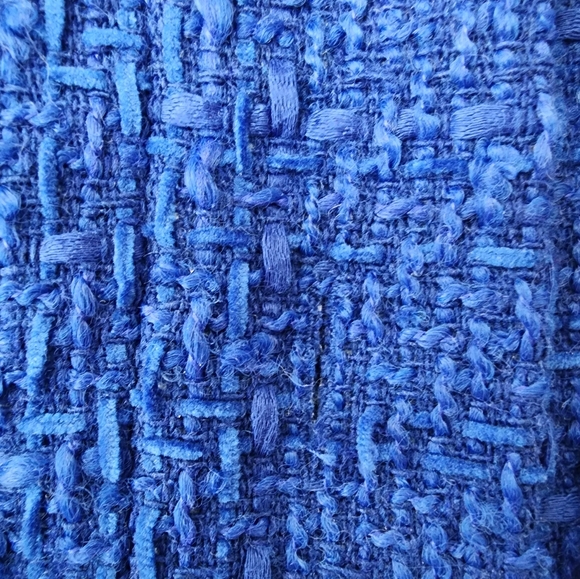 Rachel Zoe Cobalt Blue Cropped Jacket with Gold Buttons - Picture 5 of 8